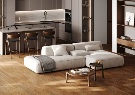 SPC Паркет Quartz Parquet Классик 7/43 4V 550-63 Дуссия Африканская 400-1220x152