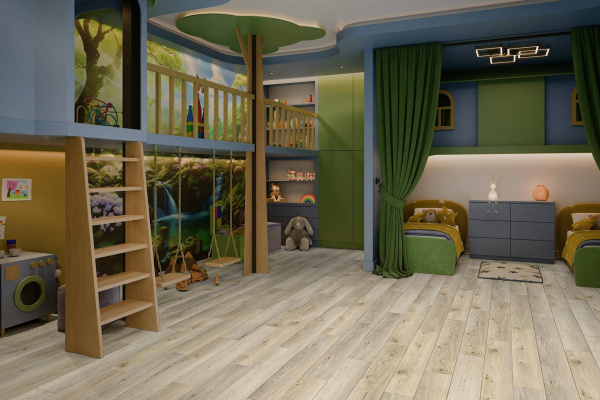 LVT Ламинат Damy Floor Family 2.5/43 4V 9531-2A Дуб Кавказский 1227x187