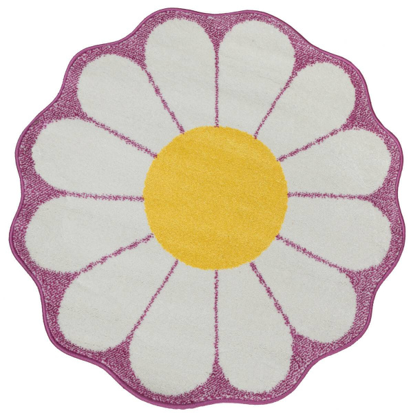 Ковер Color L363B White/Lilac 1x1 м