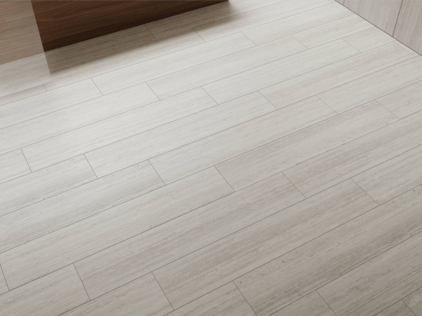 Ламинат Egger Pro Large Aqua+ 8/33 4V 2026 EPL253 Травертин Тибур Бежевый 1292x246