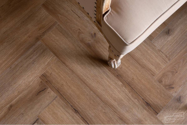 SPC Ламинат VinilPol Herringbone 7/34 4V 9933 Паркет Франческо 762x127