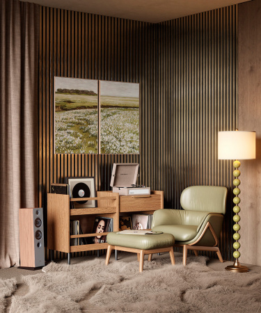 Комплект акустических панелей Cosca Decor Эмираты Шампань, 1200x300x19мм