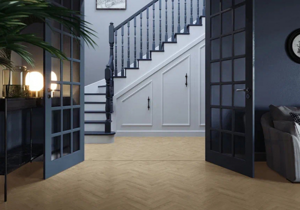 ПВХ плитка, кварц виниловый ламинат Invictus Maximus Herringbone Highland Oak Classic