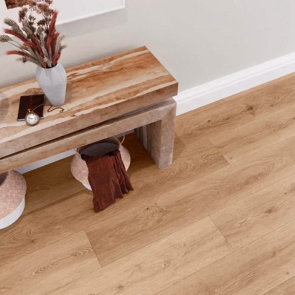 ПВХ плитка, кварц виниловый ламинат Invictus Maximus Plank XL Silk Oak Oat