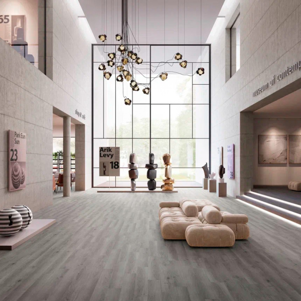 ПВХ плитка, кварц виниловый ламинат Invictus Maximus Plank Highland Oak Frosted