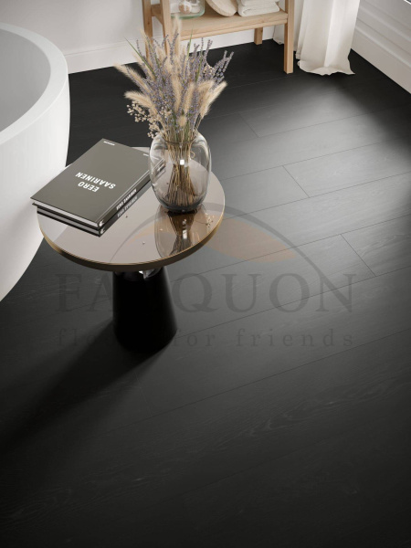 SPC Ламинат Falquon The Floor Wood 6/33 4V DU190 Черное Дерево 1500x200