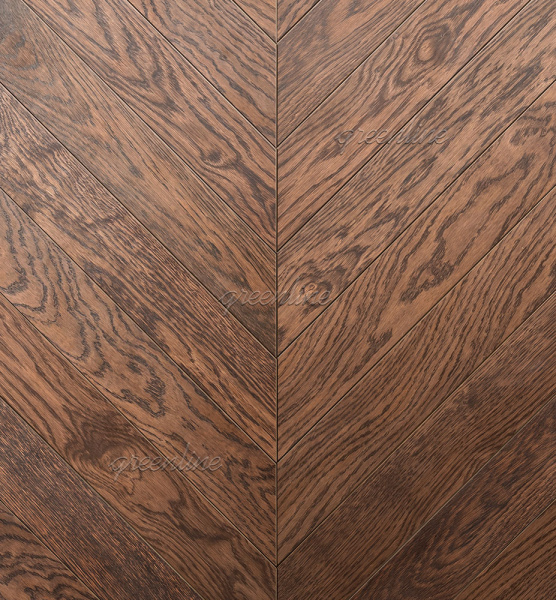 Инженерная доска Greenline Французская ёлка Design 3104 Дуб Taverna 600x125x15 (угол 60°)