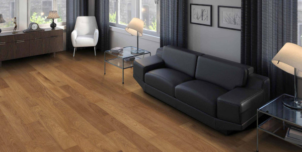 Двухслойная инженерная доска Haro Strip Allegro 4000 Series 540176 Дуб Дымчатый 490x70x10
