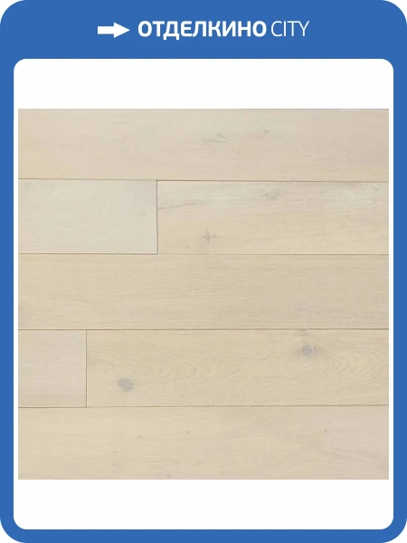 Двухслойная инженерная доска AlixFloor Планка ALX1053PL Дуб Кристально-Белый 600-2000x160x15