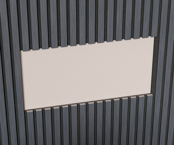 Акустическая панель Cosca Decor Монако Дуб Антрацит темно-серый, 2750х600х21мм