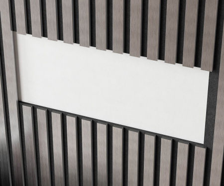 Комплект акустических панелей Cosca Decor Эмираты Хром матовый, 1200x300x19мм