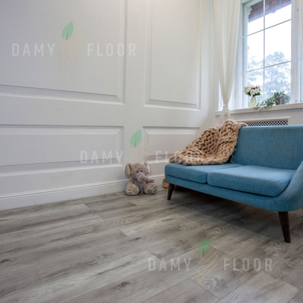SPC ламинат Damy Floor Family Дуб Рустикальный Cерый TCM369-28
