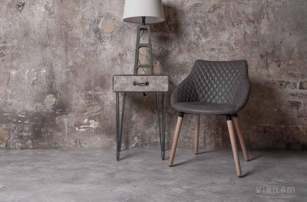 LVT Ламинат Vinilam Ceramo Stone Glue 2.5/43 4V 61606 Бетон 950x475