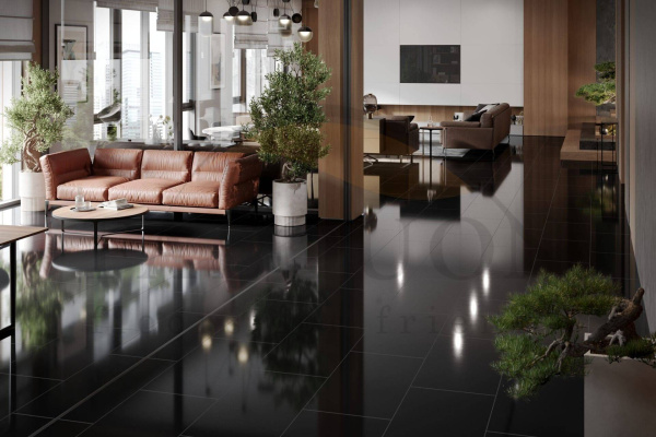 SPC Ламинат Falquon The Floor Stone 6/33 4V DU190 Black Матовый 800x400