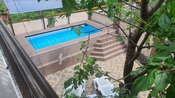 Террасная доска Ecodecking Практик 4000x135x25 Шоколад