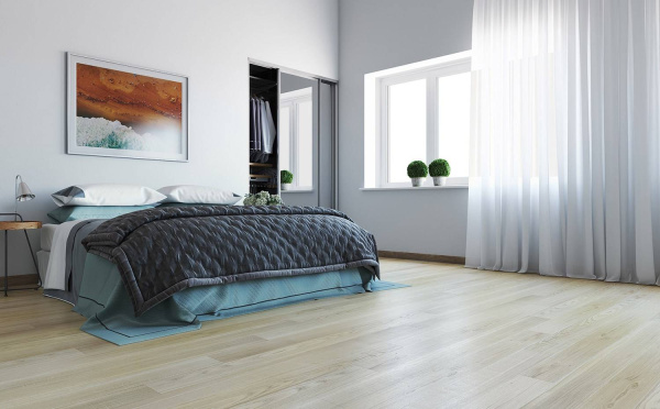 Паркетная доска Polarwood Space (Спейс) PW Oak Premium Mercury White Oiled 1S (PW Дуб Премиум Меркурий Белый Масло 1П) 2000X188X14