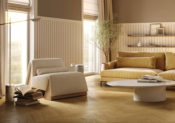 SPC Паркет Quartz Parquet Штучный паркет 5/43 4V 44-33429 Дуб Рейн 400x100