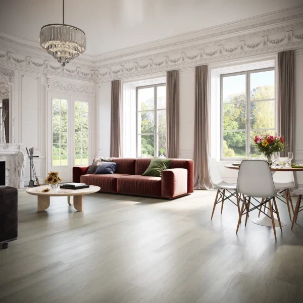 ПВХ плитка, кварц виниловый ламинат Invictus Maximus Plank New England Oak Misty
