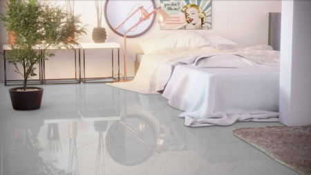 Ламинат Falquon Quadro Marmorata Chiara глянец Q1004