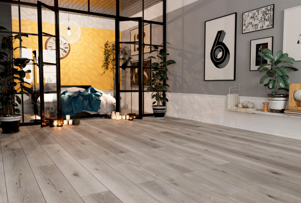 SPC ламинат Planker Rockwood Дуб Хрустальный 1007