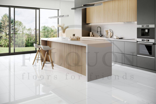 SPC Ламинат Falquon The Floor Wood 6/33 4V D2935 Белое Дерево 1500x200