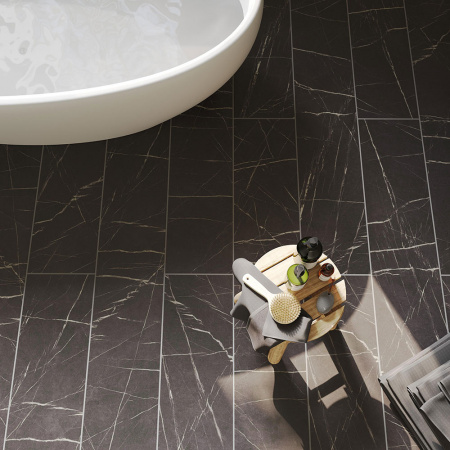 Ламинат Egger Pro Large Aqua Plus Камень Пьетра Гриджиа чёрный EPL246