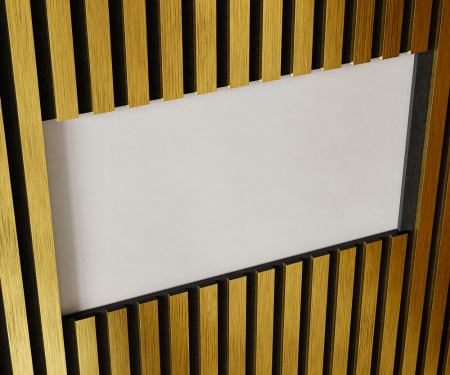 Комплект акустических панелей Cosca Decor Эмираты Золото матовое, 3000x300x19мм